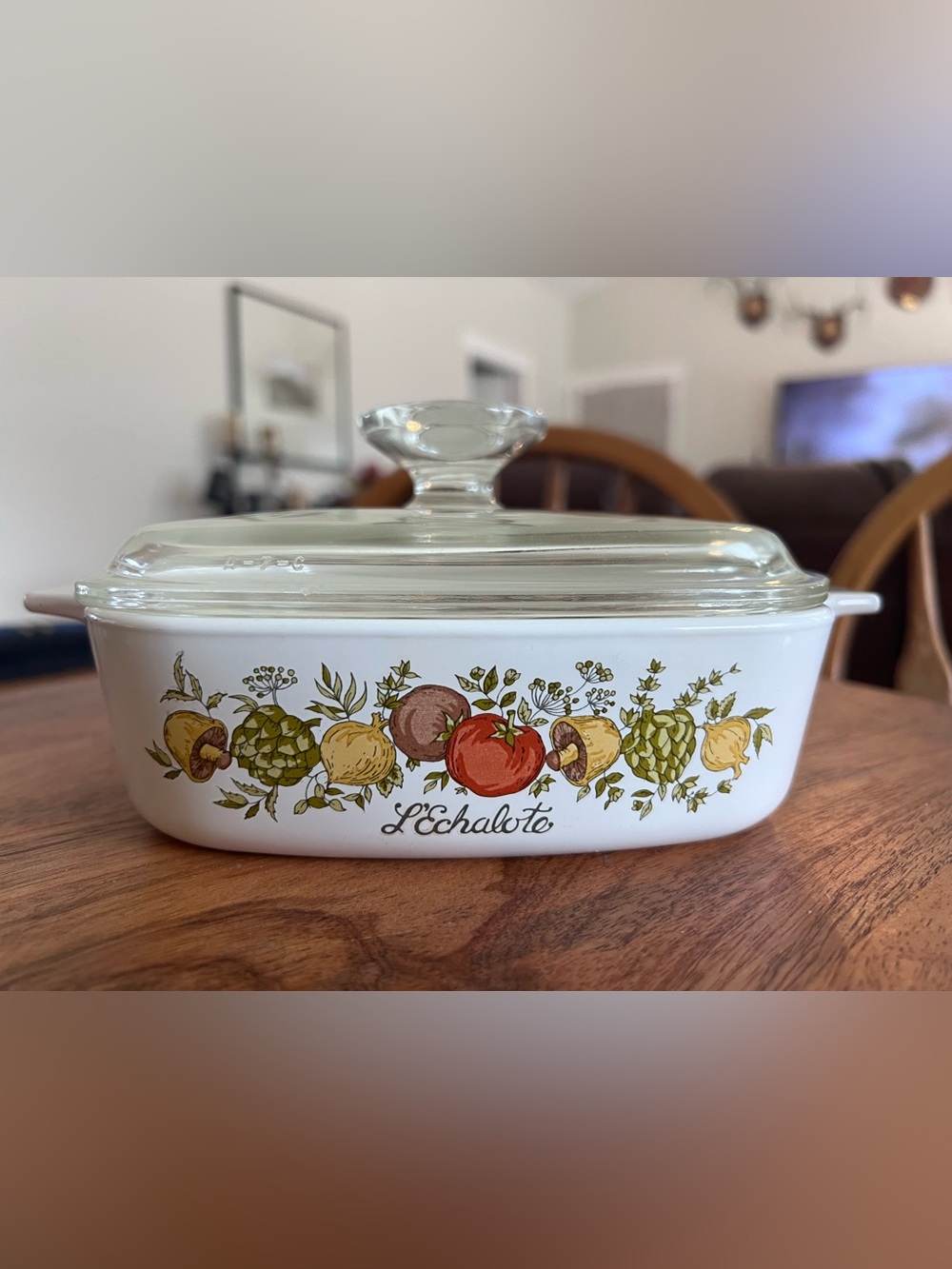 Corning Ware A-1-B LEchalote Spice of Life 1 Quart Casserole With Lid